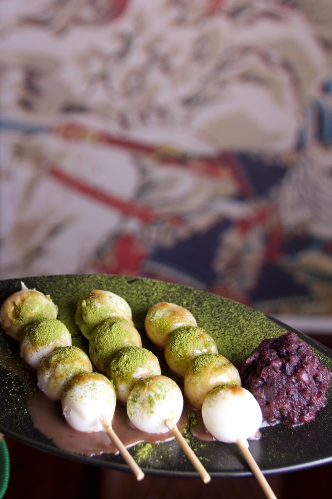 日式抹茶紅豆糰子 Matcha Red Bean Dango 